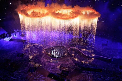 While the overall set design and direction received mixed reactions, producers mostly agreed the Olympic opening ceremony's pyrotechnics provided stunning visuals. According to one reviewer, 'we saw something totally new in terms of the integration of pyrotechnics, LED, lighting, automation, and a live performance.'