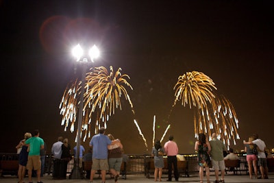 After the concert, guests stepped outside to get an up-close view of the fireworks at Navy Pier, which go off every Saturday during the summer.