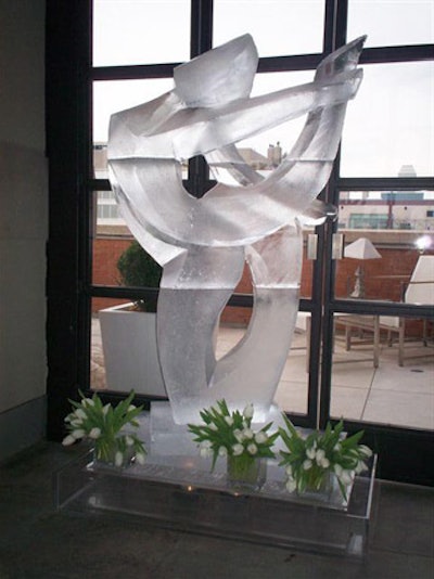 Abstract Skater Ice Sculpture