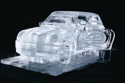 Ice Mini Cooper (Full Size with Detail Inside and Outside)