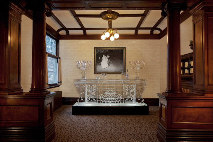 8-Foot Ice Bar with Ice Candelabras