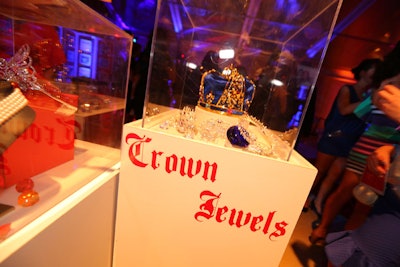 Inspired by the queen and her jewels, the American Express lounge also had a display of prop crown jewels. The activation was in an area referred to as the 'Windsor Terrace.'