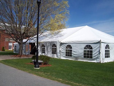 LaCava tent, in place from mid-April to mid-October
