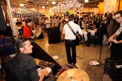 Each party included live entertainment.