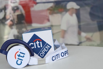 New title sponsor Citi offered cardholders radio transmitters at the company's tent to listen to commentary throughout the matches.