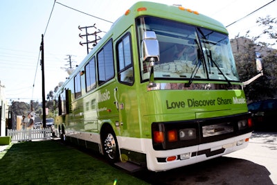 Spotify is hitting the road this summer and fall for a music-minded marketing tour in its 'Big Green Bus.'