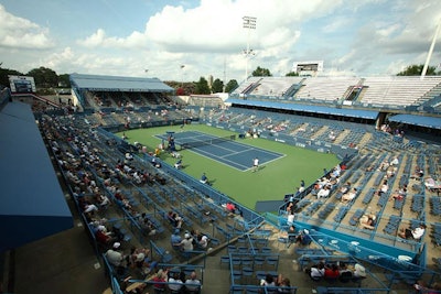 The main tennis court can host 7,500 people per match.