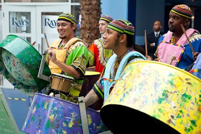 Busch Gardens provided a variety to entertainers for the event, including a steel drum band.