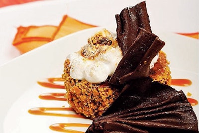 S’mores cheesecake, by Thomas Preti Events to Savor in New York