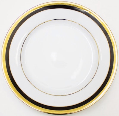 Napoleon dinner plate, $0.95 Cdn., available in Toronto from Chair-Man Mills