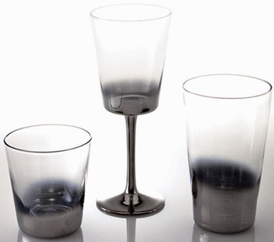 Silver Shadow glassware, price upon request, available in Boston from Be Our Guest