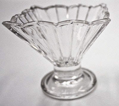 Taster-cut crystal sorbet glass, $1.75 Cdn., available in Toronto from Chair-Man Mills