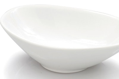 6-inch Ellipse bowl, $0.60 Cdn., available in Toronto from Exclusive Affair Rentals