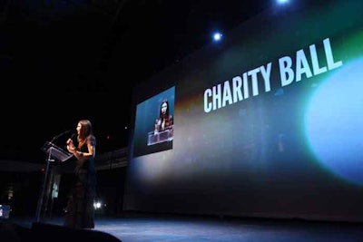 Charity Water: Charity ball—Drape Kings custom projection screen
