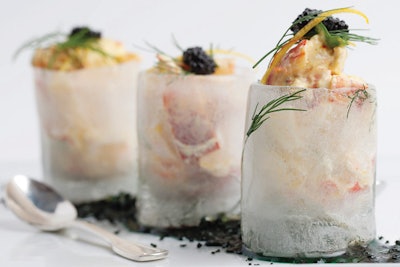 6. Lobster Salad in Ice Cups