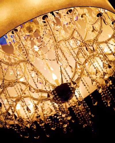 9. Shade-Covered Chandeliers