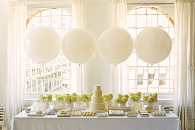 58. An All-White Dessert Table