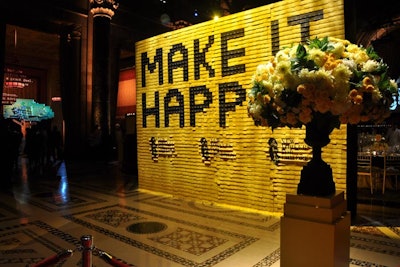 'New Yorkers for Children said it loud and proud with Post-Its for its annual fall gala.'