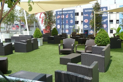 Miller Lite Scoreboard Walk Lounge Area