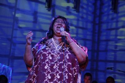 Aretha Franklin at Prentice Women’s Hospital Grand Opening Gala.