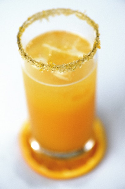 Abigail Kirsch is serving an updated twist on the vodka sour: The marmalade vodka sour is made with homemade honey-orange marmalade and citrus juices, with a raw sugar orange zest rim.