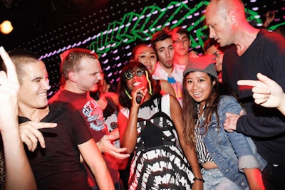 Santigold and Diplo performed at the party September 20 at Le Poisson Rouge.