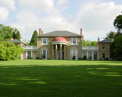 Overlooking Georgetown, an 1816 estate offering gracious indoor-outdoor spaces