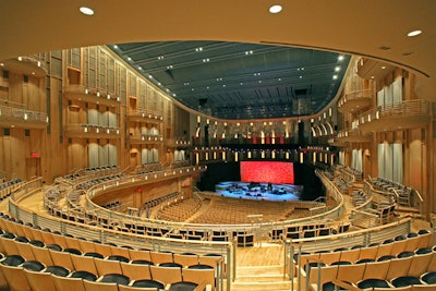 Concert hall interior