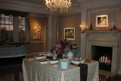 Buffet station in the dining room