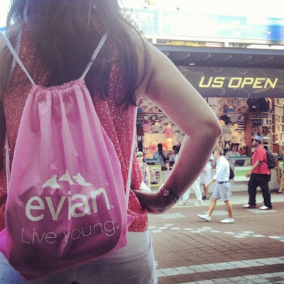 Each of the Instagrammers received a goodie bag from Evian, which included branded gear and a wide-angle lens attachment for their iPhones.