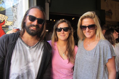 Here is Annie with some surfer hipsters. This is proof that I made this whole scene, right?