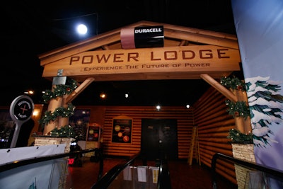 Duracell's 'Power Lodge' pop-up in 2008 invited the public to help power the New Year's sign in Times Square with bicycles. The promotion also included an area where visitors could charge cell phones, iPods, and other personal electronics, as well as play with toys powered by the battery brand.
