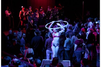 Why have go-go dancers when you can have hula hoopers?
