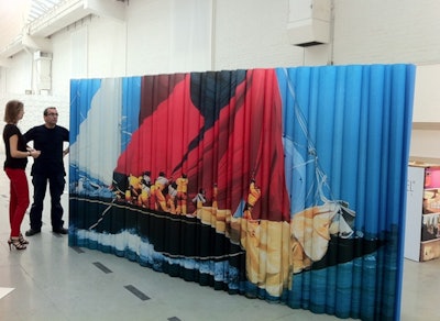 Printed paper wall