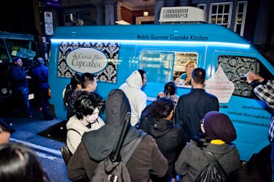 Food trucks took advantage of the event, lining designated streets downtown.