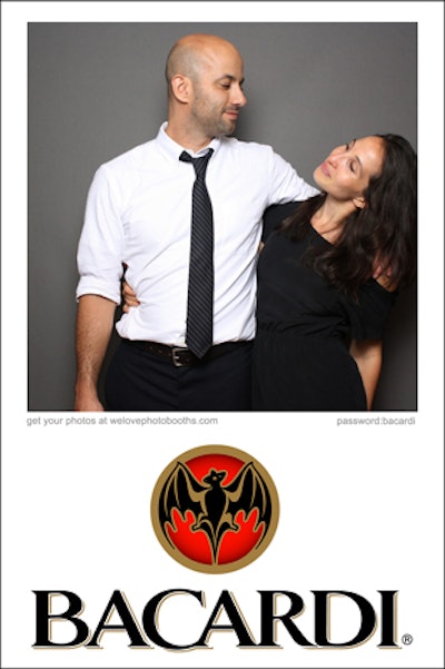 Branding on photo printout: Bacardi Rum