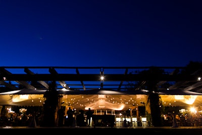 McGinley Tent at night