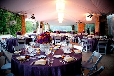 McGinley Tent, seated dinner