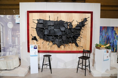 The winners of the American Made Awards, a ceremony that kicked off the fair on October 16, were integrated into the expo. For instance, Alisa Toninato of FeLion Studios displayed a map of the U.S. constructed from her state-shaped cast iron skillets, while Lena Kwak, the developer of gluten free flour Cup4Cup, hosted a master class on gluten free pizza making.