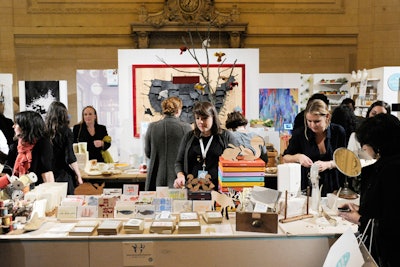 One side of the hall gave local businesses, which typically sell their wares on ecommerce site Etsy, space to showcase their craft. Designed to appeal to a broad consumer base, the fair included food sampling and stalls where visitors could purchase clothing and other handmade items.