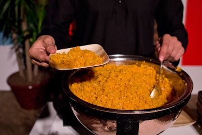 In addition to the zipline, See Puerto Rico offered visitors to the Global Bazaar plates of arroz con pollo.