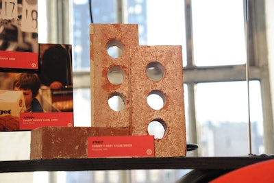 As a way to thank partners for helping build the company, Target gave guests at its 50th anniversary a brick from the retailer's first store. (The Roseville, Minnesota, location was reconstructed in 2005, and Target saved 1,000 bricks from the original structure.)