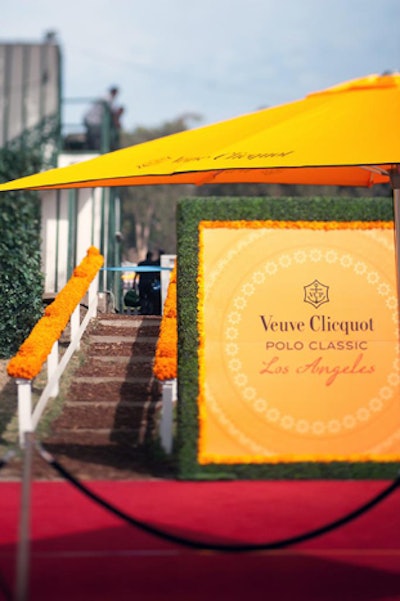 About 750 V.I.P. guests filled the India-inspired tent decked out in the brand's signature yellow hue.