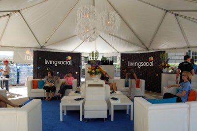 Sponsor LivingSocial had a specialty lounge, complete with complimentary sandwiches and other light bites, on 10th Street. The company held a special $5 ticket promotion to kick off sales.