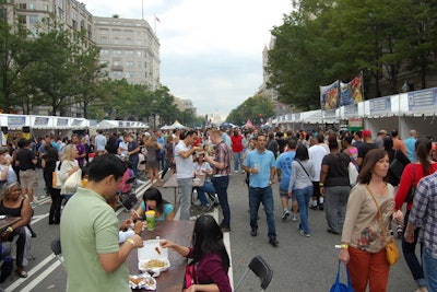 The event shut down Pennsylvania Avenue for three days between 9th and 14th Streets.