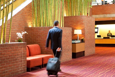 Step into an inviting lobby.