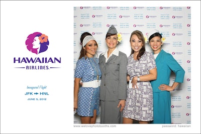 Branding on photo printout: Hawaiian Airlines