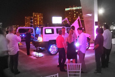 Hummer H3 Xtreme, rooftop cocktail party, corporate client