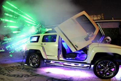 Hummer H3 Xtreme, laser effect option, great for evening events