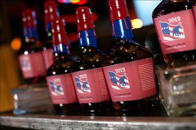 Nods to the election don't have to be obvious. At this year's Republican National Convention Governors Association party, each governor in attendance walked away with a bottle of Maker's Mark custom decorated with the image of an elephant.